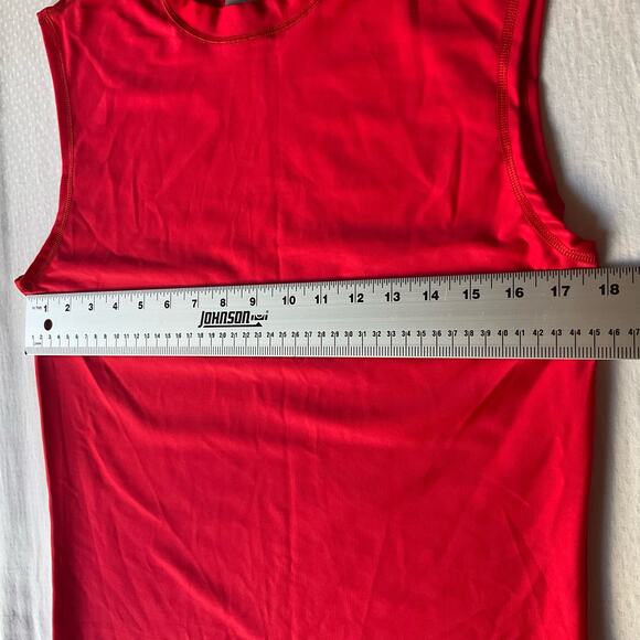 A4 Men’s Sleeveless Tank Top Size L, Solid Red - Picture 3 of 7